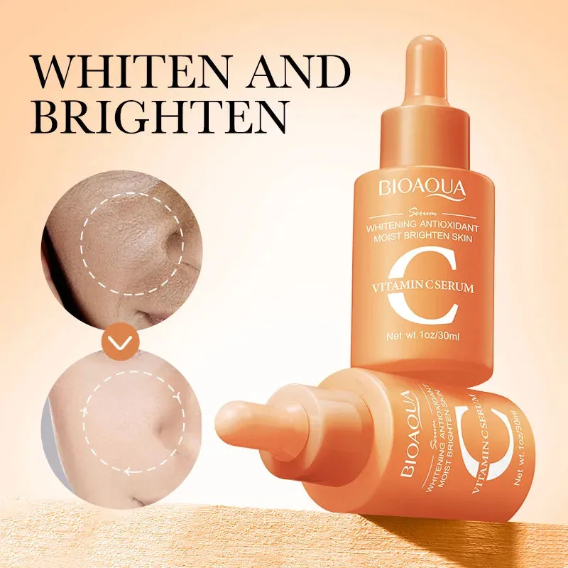 3Pcs BIOAQUA Vitamin C Retinol Hyaluronic Acid Serum Face Moisturizing Firming Brightening Facial Essence Skin Care Products