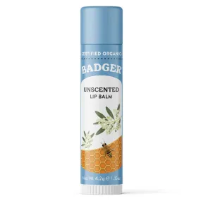 Badger Unscented Lip Balm 0.15 oz Balm