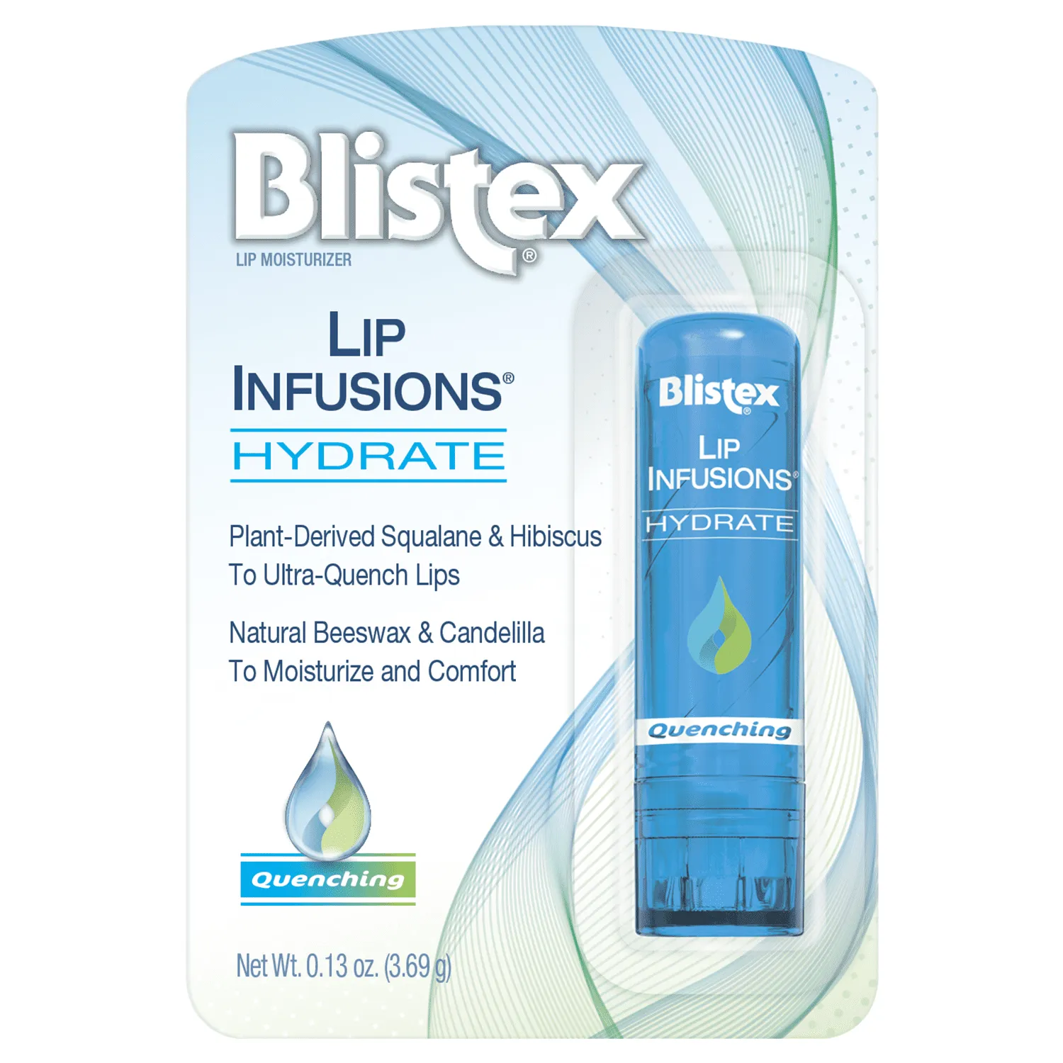 Blistex Lip Infusions Hydrate Quenching Lip Moisturizer, 0.13 Ounce, One Count