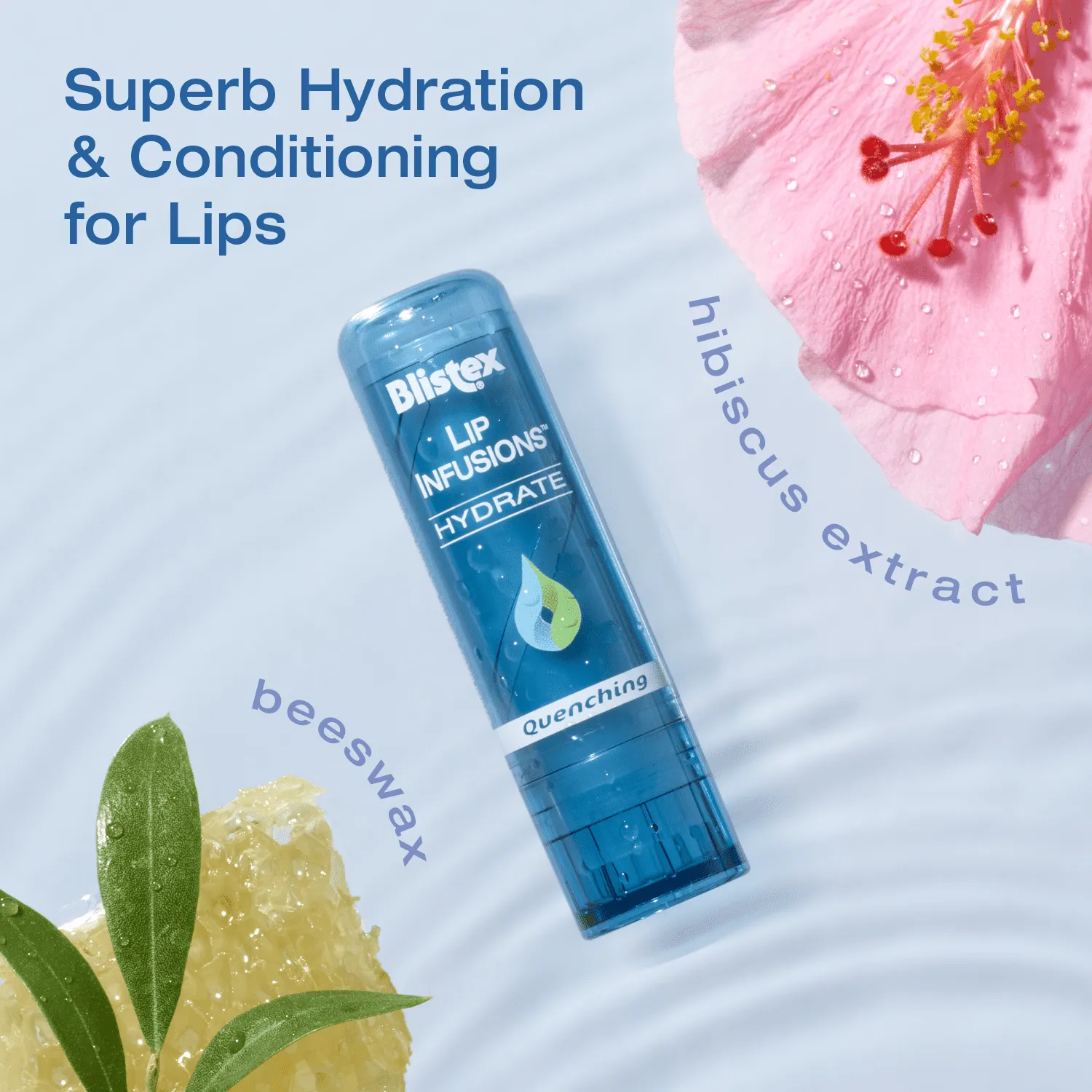 Blistex Lip Infusions Hydrate Quenching Lip Moisturizer, 0.13 Ounce, One Count