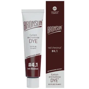 Bronsun Hybrid Lash & Brow Gel Dye - Original Formula - Red Chestnut #4.1 - 15ml
