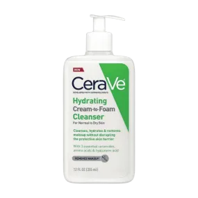 Cerave Hydrating Cream To Foam Cleanser 355ml