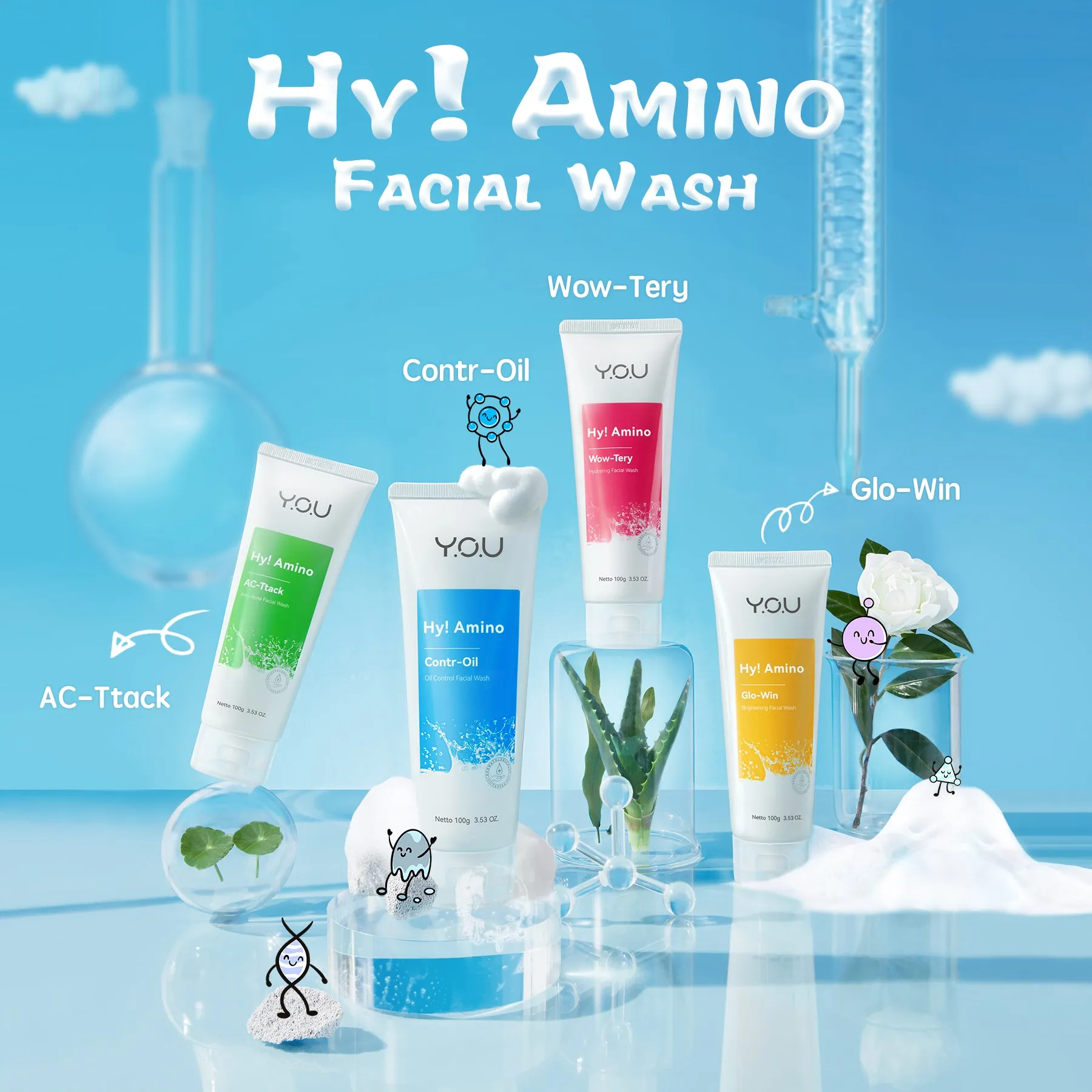 Hy! Amino Wow-Tery Hydrating Facial Wash