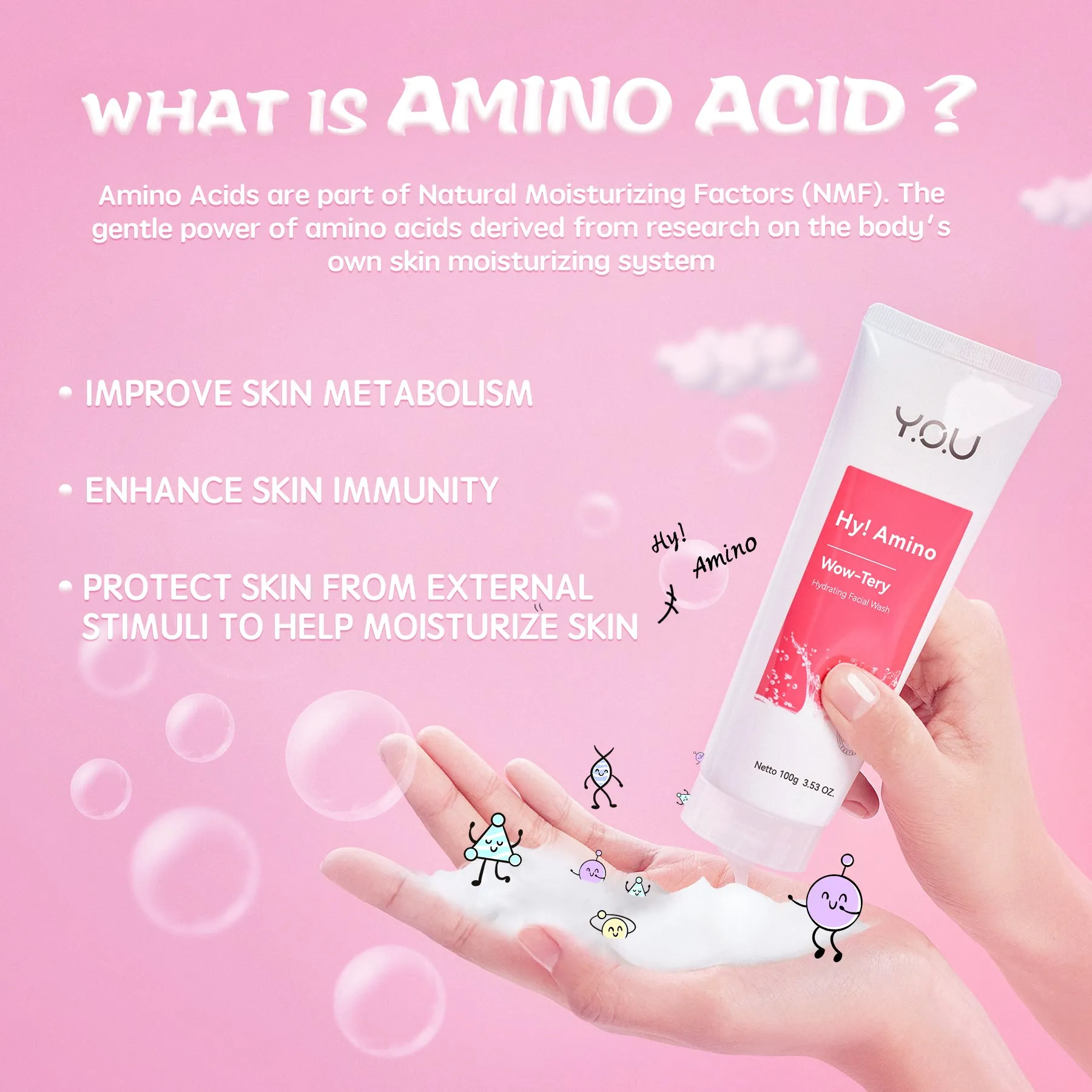 Hy! Amino Wow-Tery Hydrating Facial Wash