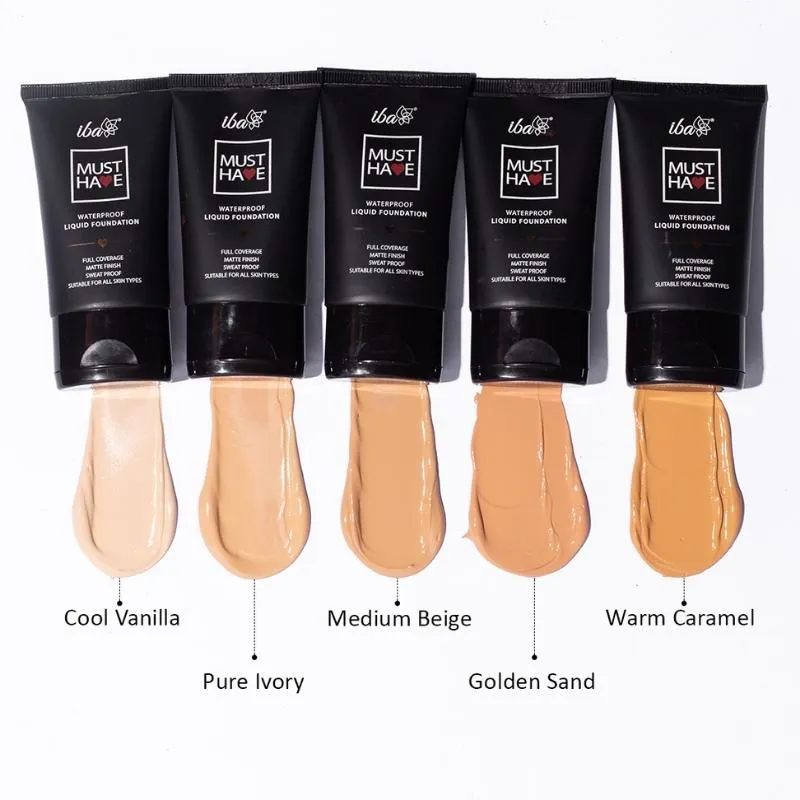Iba Must Have Waterproof Liquid Foundation - Cool Vanilla