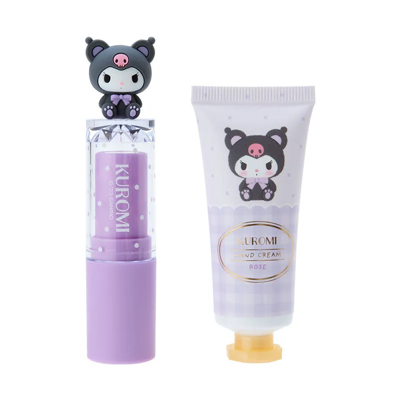 Japan Sanrio - Kuromi Lip Balm & Hand Cream Box Set (Bear Motif)