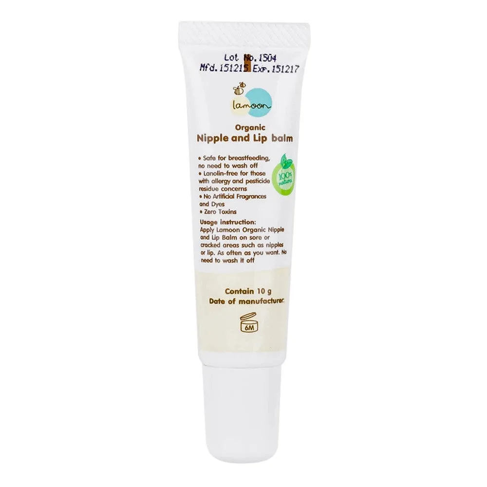 Lamoon Organic Nipple And Lip Balm 10g
