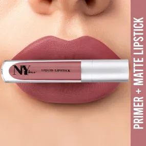 NY Bae Confessions of a Lip-a-holic Liquid Lipstick - Mugs And Hugs 12 (4.5 ml) | Nude Brown | With Jojoba Oil | Rich Colour | Lasts 12  Hours
