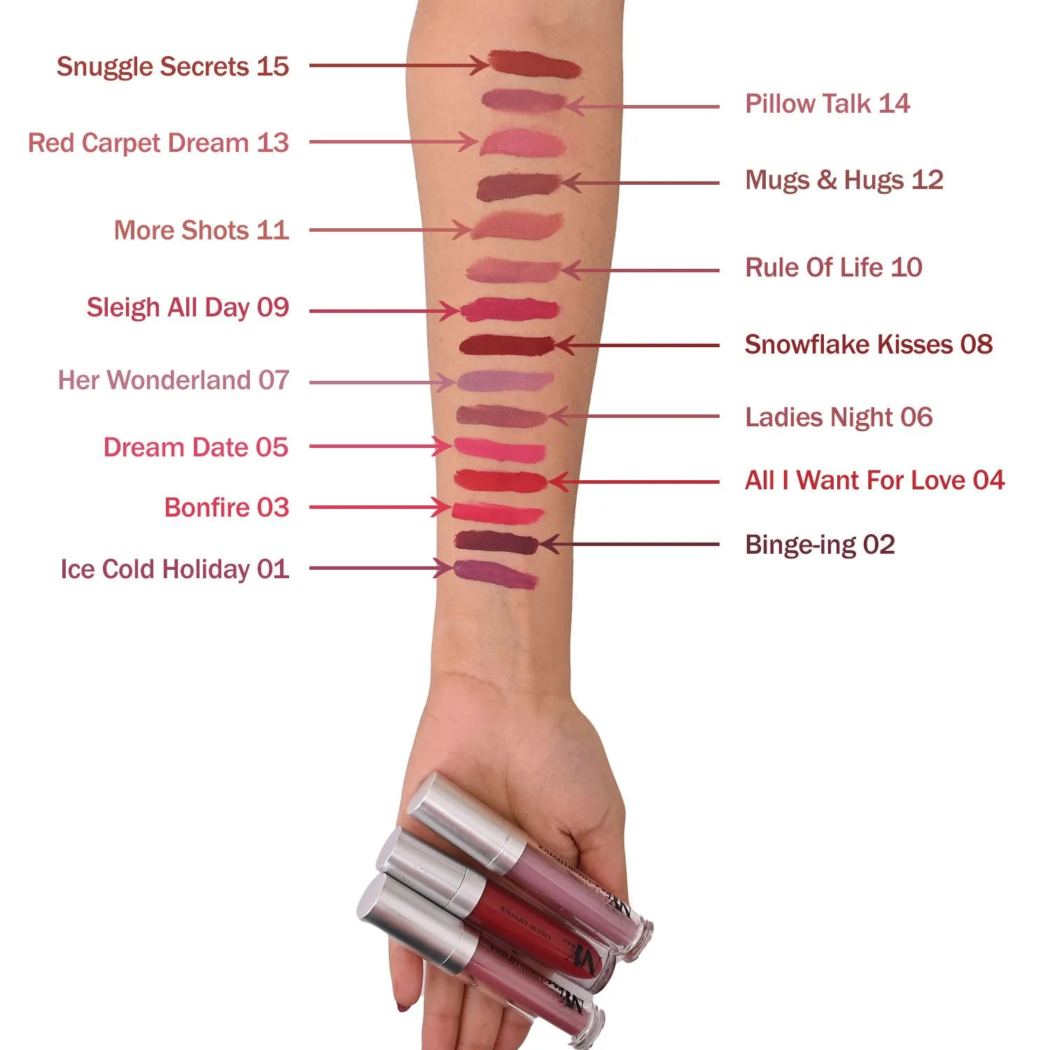 NY Bae Confessions of a Lip-a-holic Liquid Lipstick - Mugs And Hugs 12 (4.5 ml) | Nude Brown | With Jojoba Oil | Rich Colour | Lasts 12  Hours