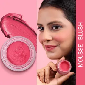 NY Bae Mousse Blush - Crimson Bloom 02 (10 gm) | Red | Creamy Matte | Natural Matte Finish | Highly Pigmented | Lightweight | Satin Soft Feel | Super Blendable | All Skin Types