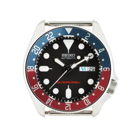SKX007/SRPD Aluminium Bezel Insert: GMT BB style Red/Blue (Pepsi)