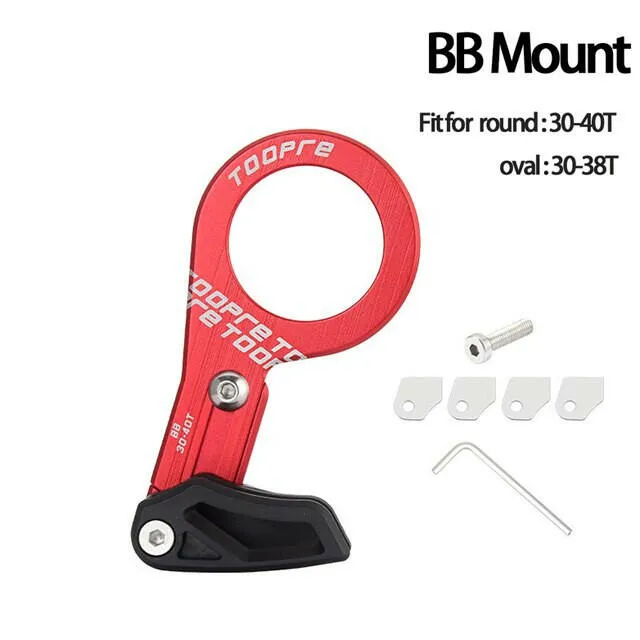 TOOPRE MTB Bicycle Chain Guide 1X System Mountain Bike Single Chain Ring Crank Drop Catcher ISCG 03 ISCG 05 BB mount 7075 CNC